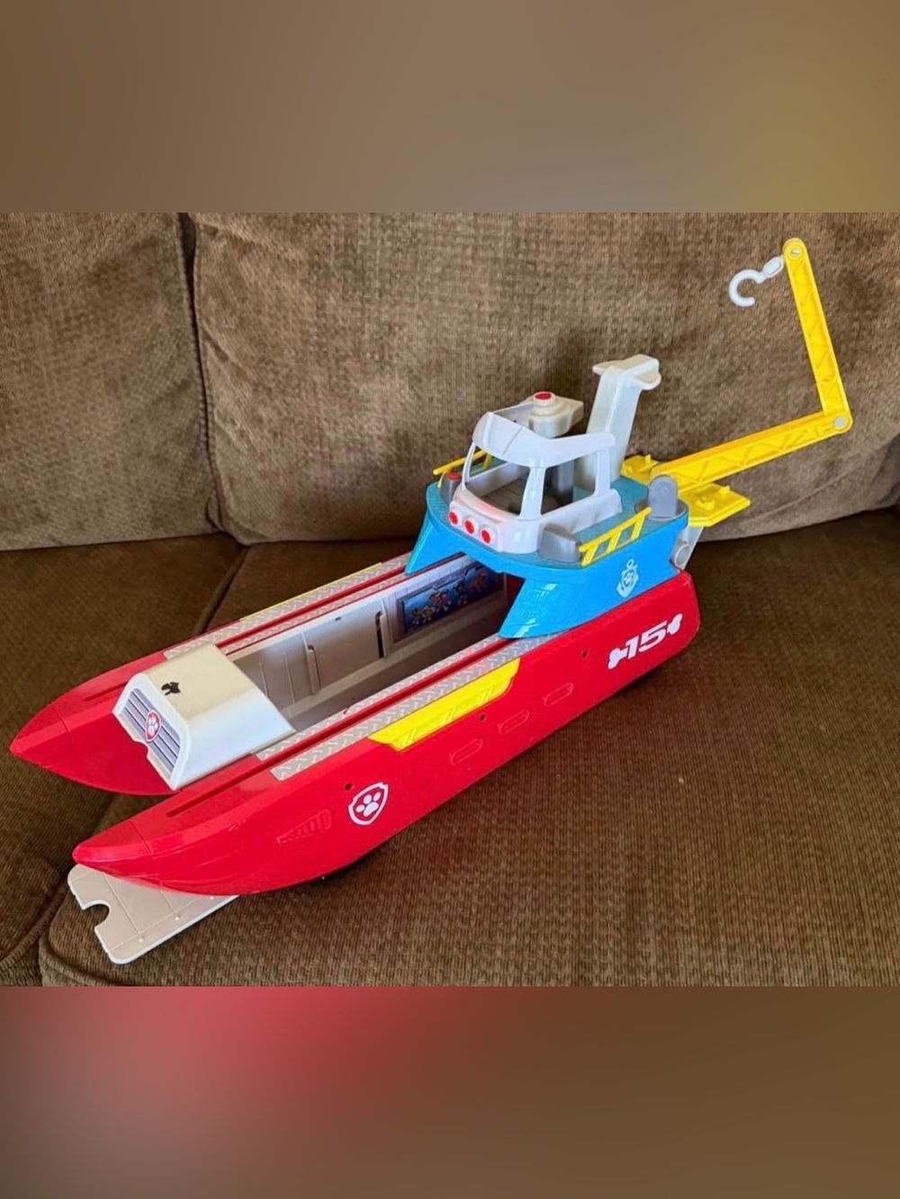 Paw Patrol Red, Blue and Yellow Rescue Boat Playset